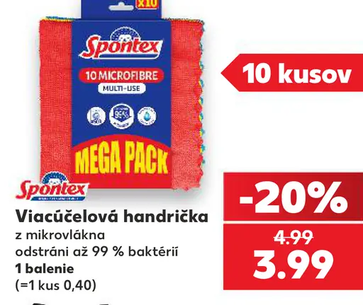 Spontex Viacúčelová handrička s mikrovláknom