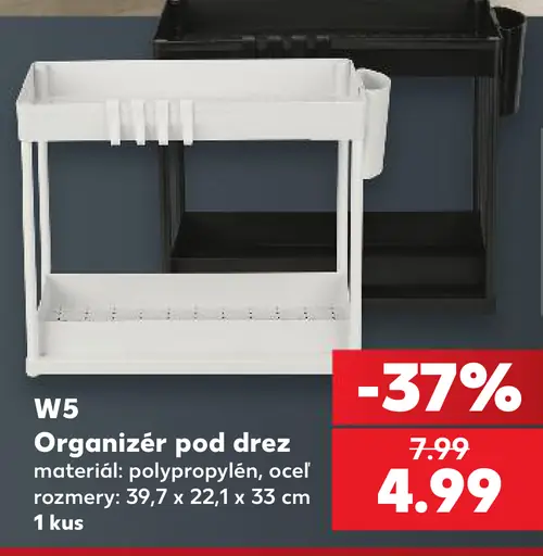 W5 organizér pod drez