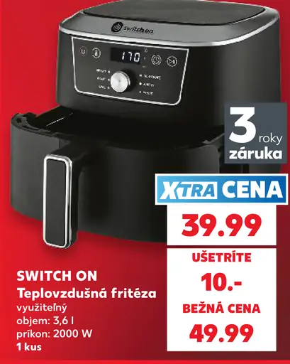 SWITCH ON Teplovzdušná fritéza