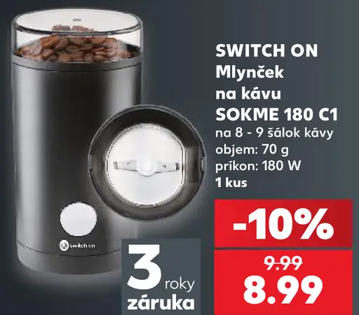 Switch On Mlynček na kávu SOKME 180 C1