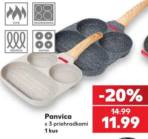 Panvica s 3 priehradkami