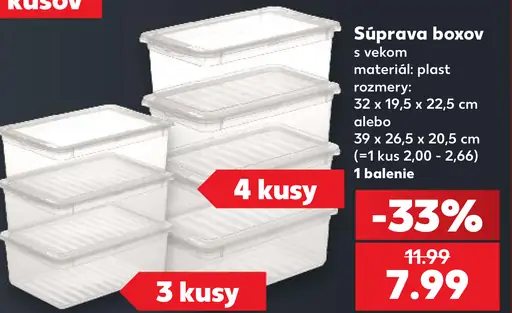 Súprava boxov s vekom
