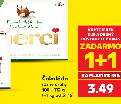 Merci čokoláda
