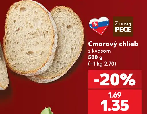 Cmarový chlieb s kváskom