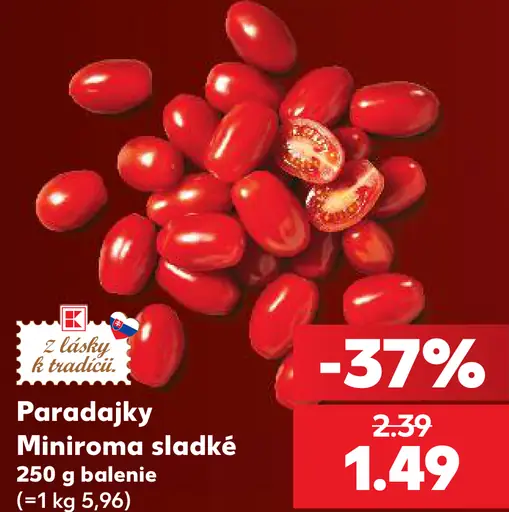 Paradajky Miniroma sladké