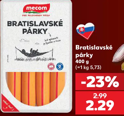 Mecom Bratislavské párky