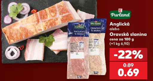 Pureland Anglická slanina alebo Oravská slanina