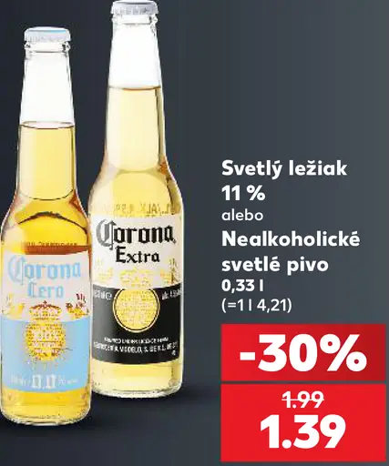 Corona Extra svetlé ležiakové pivo