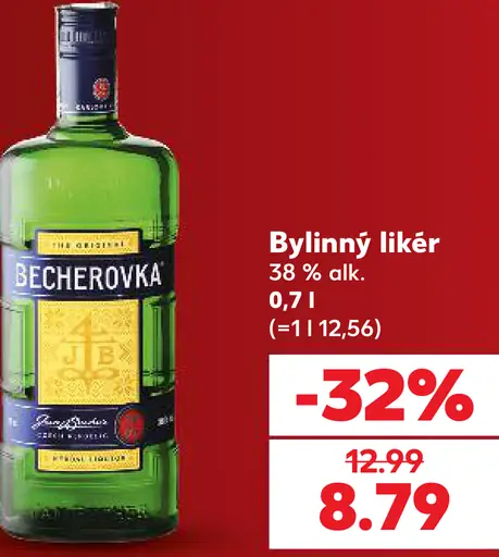 Becherovka Bylinný likér 38 %