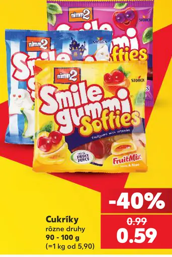 Smile gummies cukríky, rôzne druhy