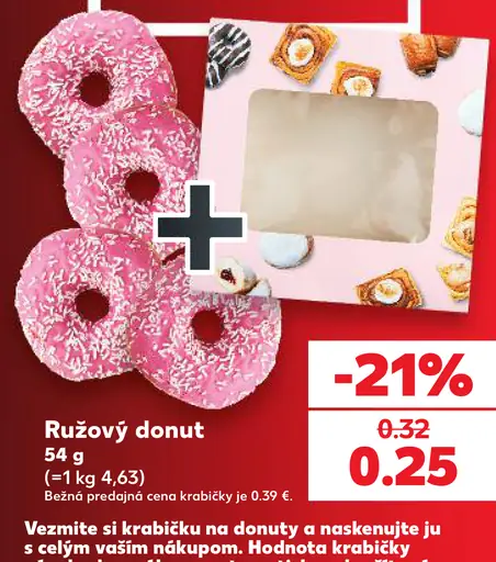 Ružový donut