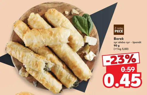 Borek syr alebo syr-špenát