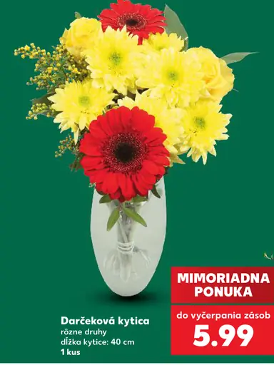Darčeková kytica rôzne druhy