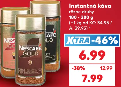 Instantná káva rôzne druhy