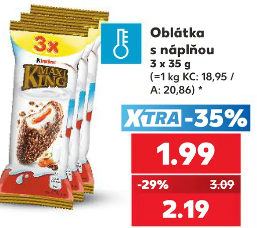 Kinder oblátka s náplňou