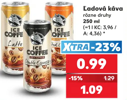 Ice Coffee rôzne druhy
