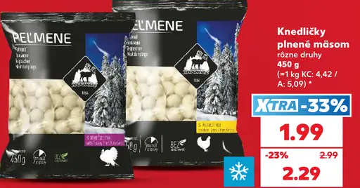 Morliny knedličky plnené mäsom, rôzne druhy