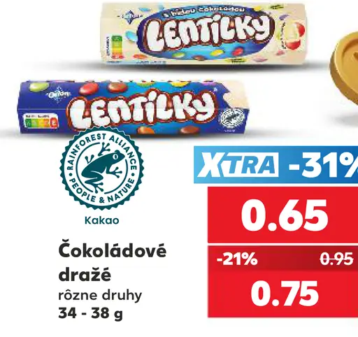 Lentilky Čokoládové dražé