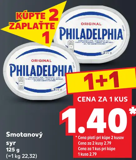 Philadelphia smotanový syr Original