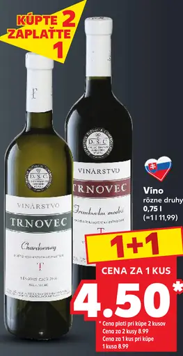 Vinárstvo Trnovec Chardonnay a Frankovka modrá