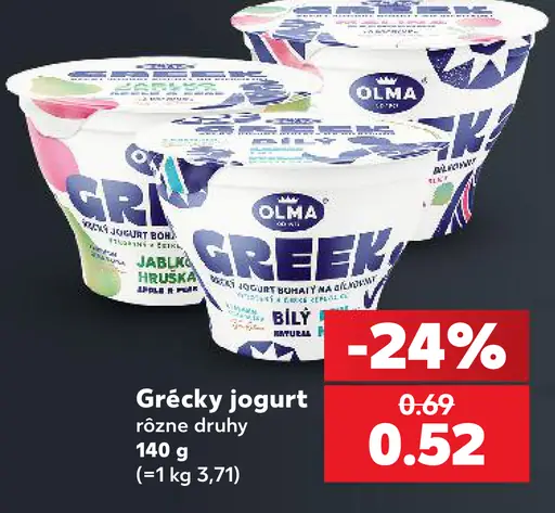 Grécky jogurt rôzne druhy