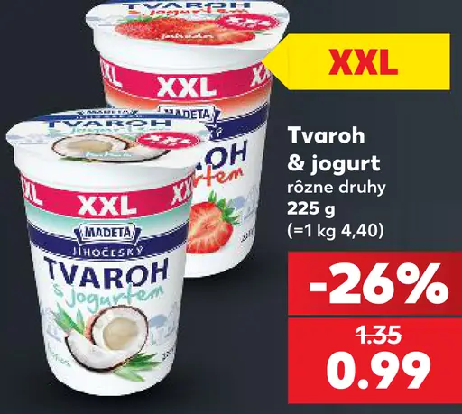 Tvaroh & jogurt rôzne druhy