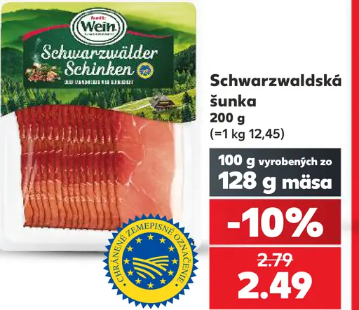 Wein Schwarzwaldská šunka