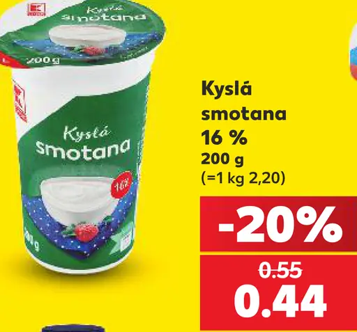 K-Classic Kyslá smotana 16%