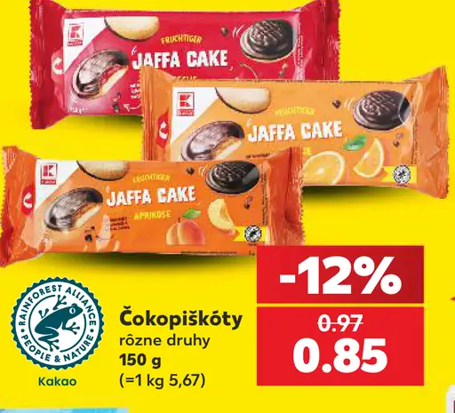 K-Classic Čokopiškóty, rôzne druhy