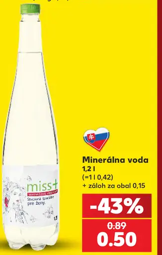 Miss+ minerálna voda