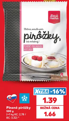 Plnené pirožky s malinovou náplňou