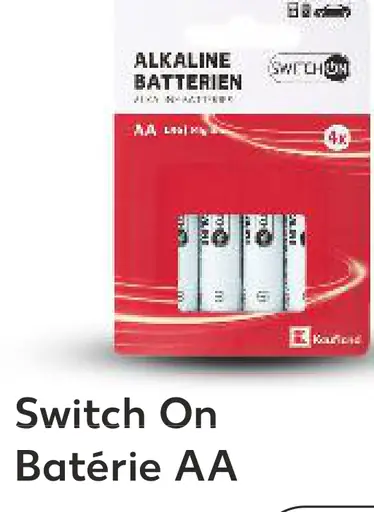 Switch On batérie AA