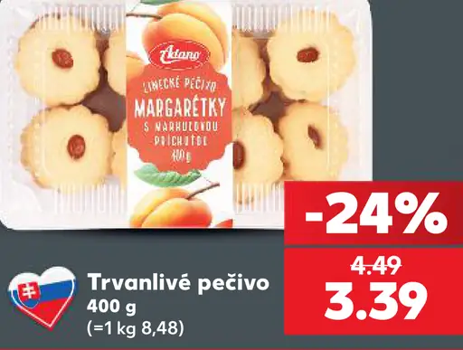 Linecké pečivo s marhuľovou náplňou a mandľami