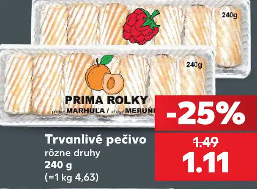 Prima rolky rôzne druhy