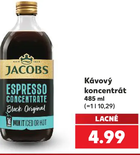 Jacobs Espresso Concentrate Black Original kávový koncentrát