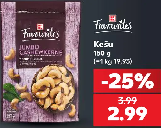 Favourites kešu