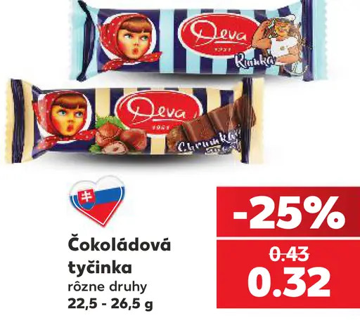 Deva Čokoládová tyčinka