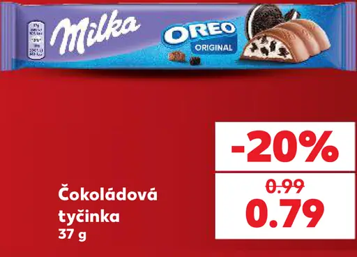 Milka Oreo čokoládová tyčinka