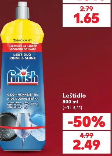 Finish Rinse & Shine leštidlo