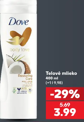 Dove Telové mlieko