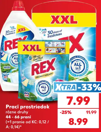 Rex prací prostriedok