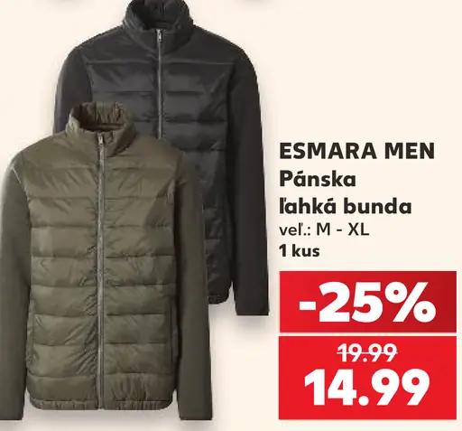 Esmara Men pánska prešívaná bunda