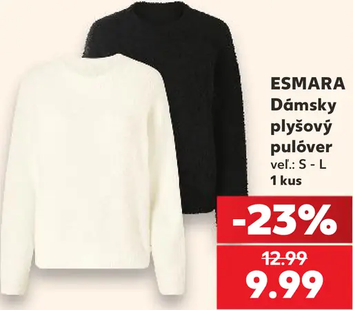 Esmara dámsky pulóver s rozstrihmi na bokoch