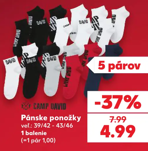 Camp David pánske ponožky
