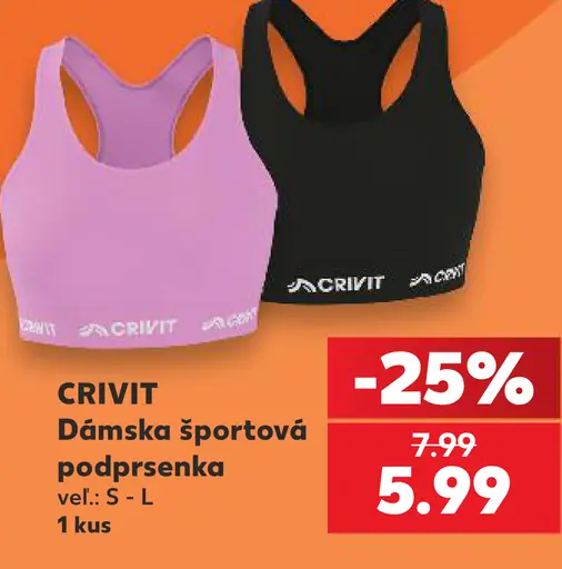 CRIVIT dámska športová podprsenka
