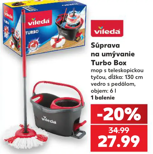 Vileda Súprava na umývanie Turbo Box