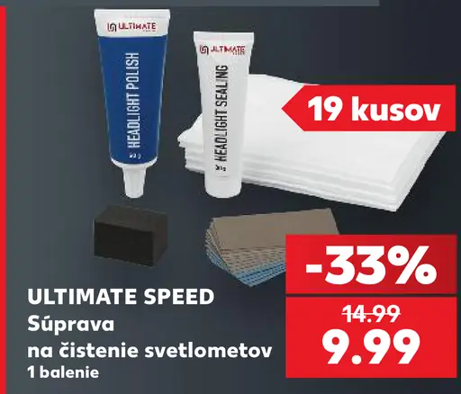 Ultimate Speed Súprava na čistenie svetlometov