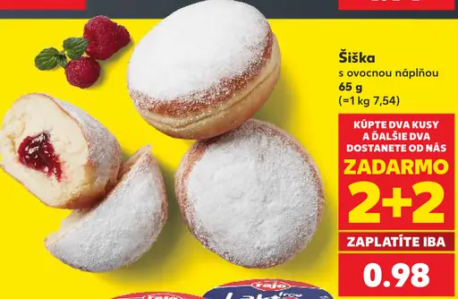 Šiška s ovocnou náplňou