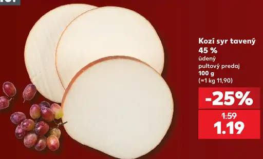 Kozí syr tavený, údený