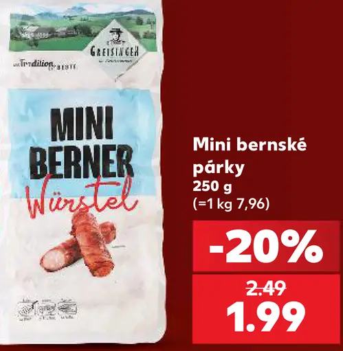 Greisinger Mini bernské párky